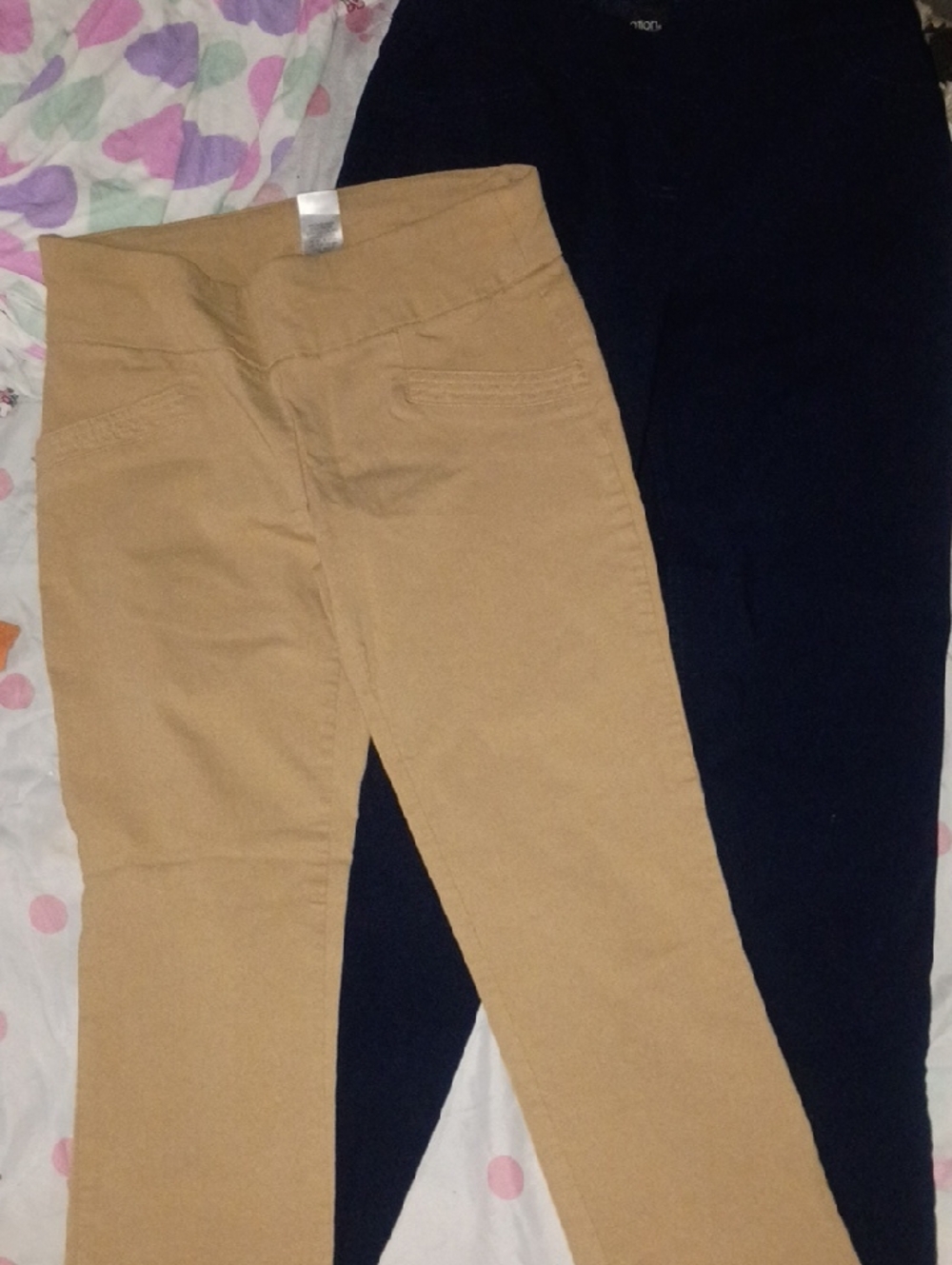 Joe B Skinny Pants in Tan and Navy